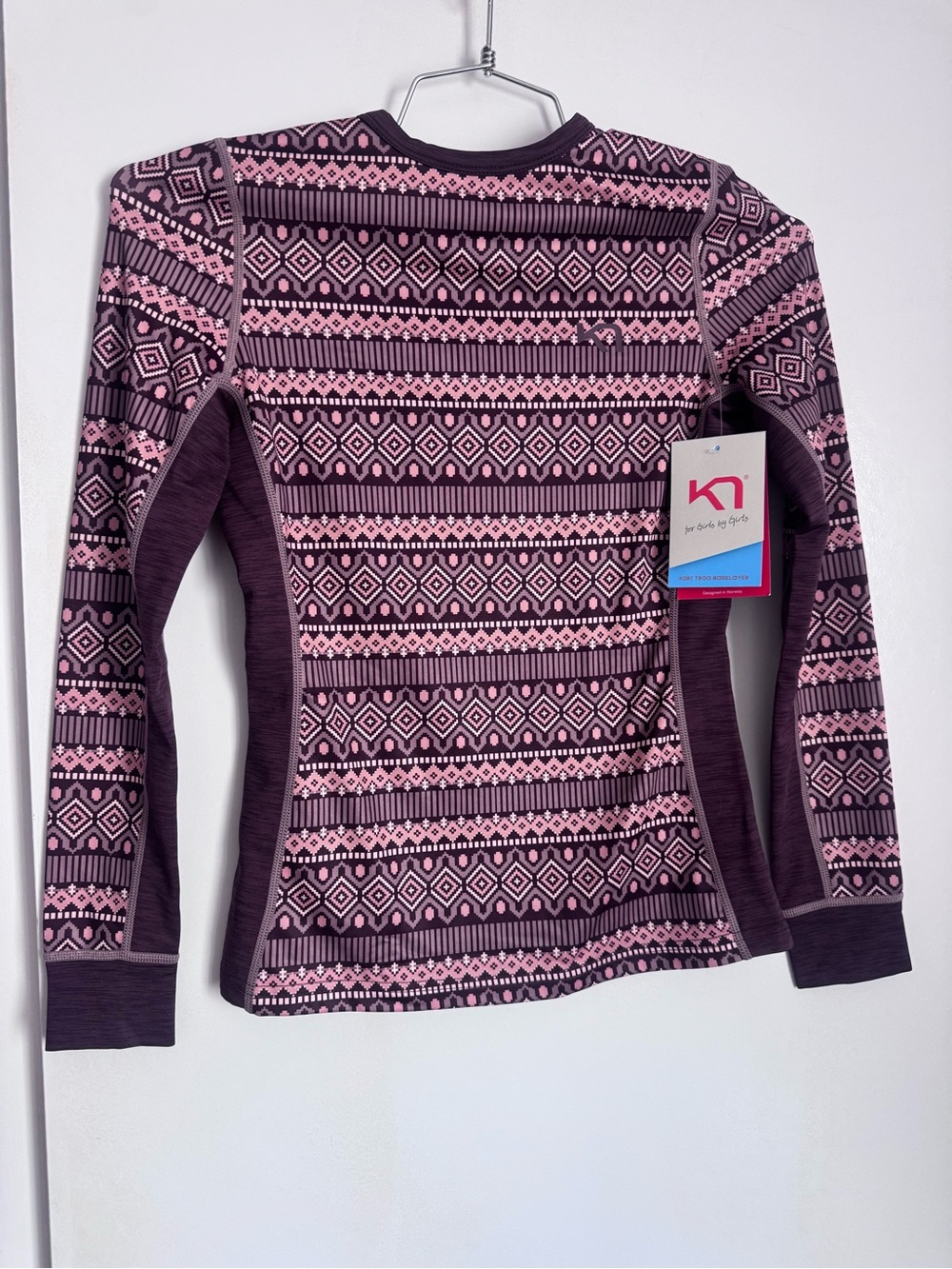 Kari Traa Lune Long Sleeve Base Layer Top – Rosey Purple – XS – NWT